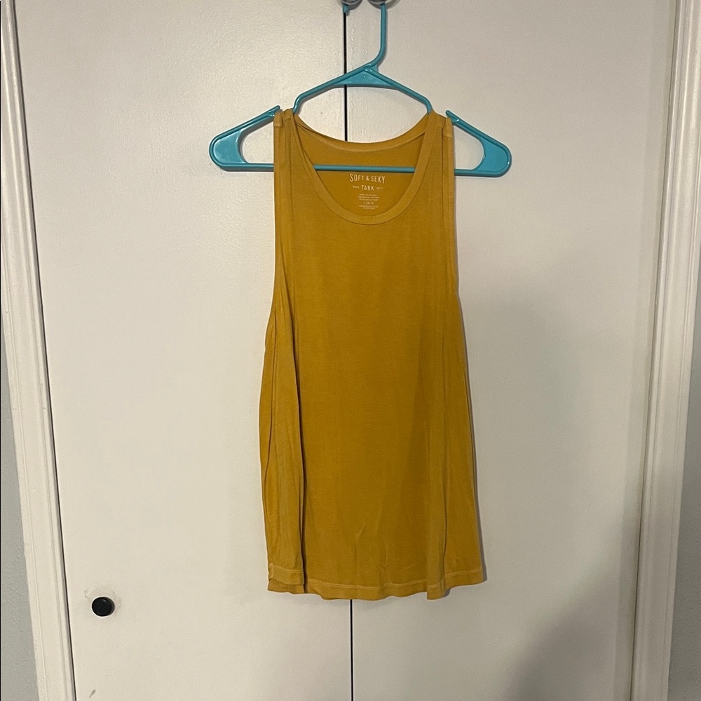 Sun & Shadow Golden Yellow Tank Top